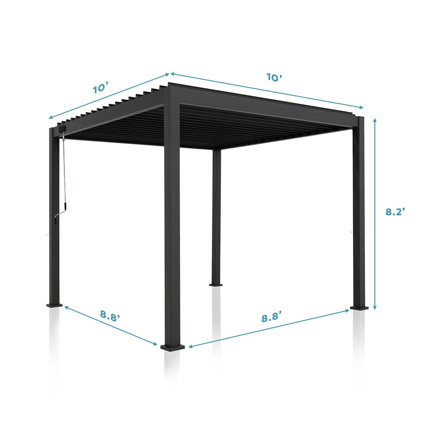 MIRADOR 111S 10'x10' CHERRY OAK PERGOLA