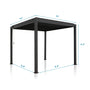 MIRADOR 111S 10'x10' CHERRY OAK PERGOLA