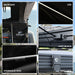 Interior and installation detail of the TOPOAK Stellar rooftop tent structure