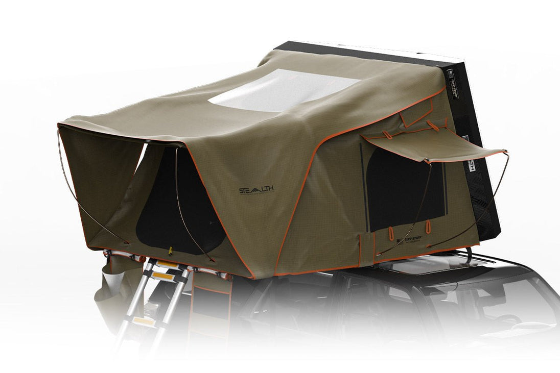Tuff Stuff® Stealth™ Aluminum Side Open Tent, 3+ Person - Tuff Stuff Overland - Roof Top Tent