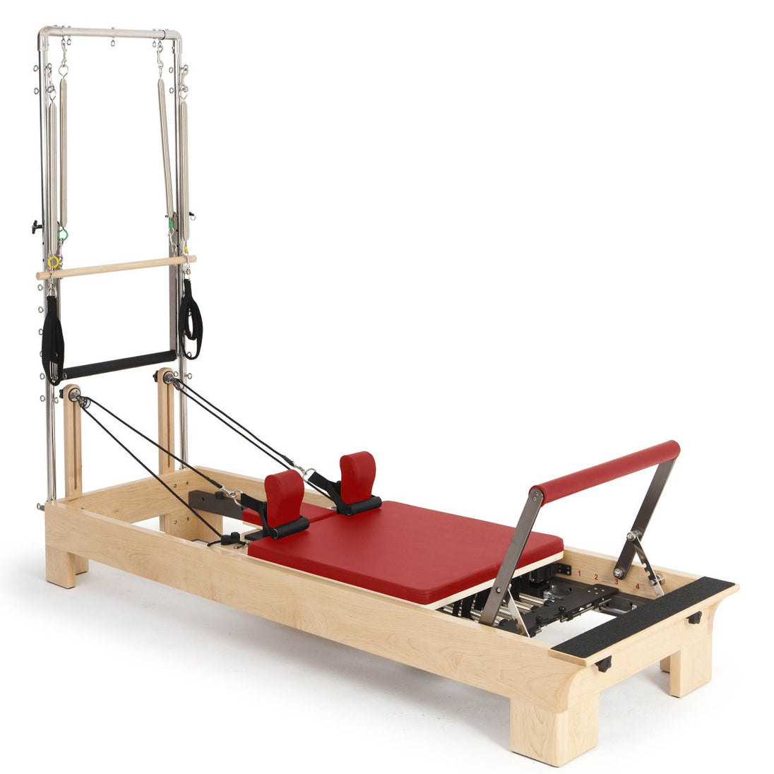 Wooden Reformer with Tower in Red